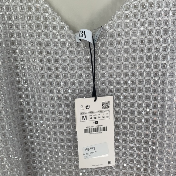 ✨NWT-Zara Limited Edition Beaded Tank Top✨ - Picture 2 of 4